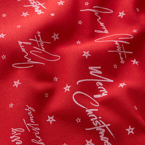Decostof Canvas Kerstgroet – rood/wit, 