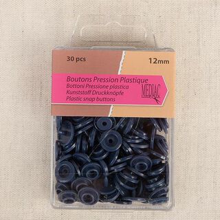 Drukknopen [ 30 Stuk / Ø12 mm   ] – marineblauw, 