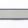Riemband [ 3,5 cm ] – marineblauw/grijs,  thumbnail number 1
