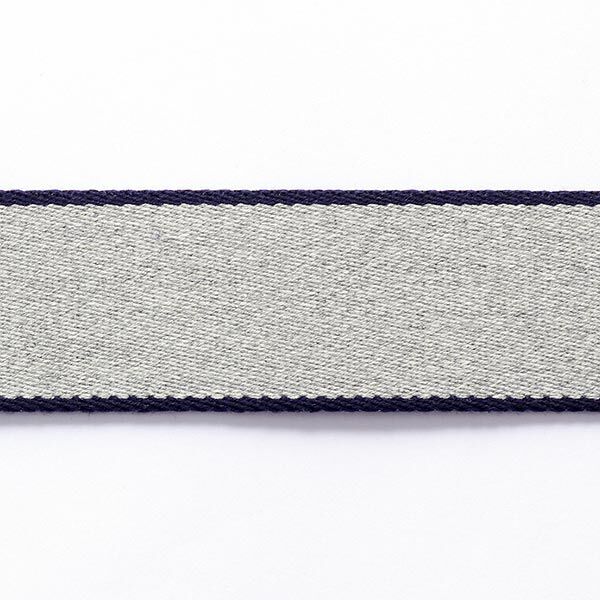 Riemband  [ 3,5 cm ] – marineblauw/grijs,  image number 1