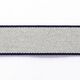 Riemband  [ 3,5 cm ] – marineblauw/grijs,  thumbnail number 1