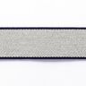 Riemband  [ 3,5 cm ] – marineblauw/grijs,  thumbnail number 1