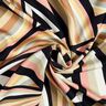 Viscosestof abstracte lijnen – zwart/roségoud,  thumbnail number 3