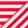 Katoenjersey brede strepen – rood/wit,  thumbnail number 4