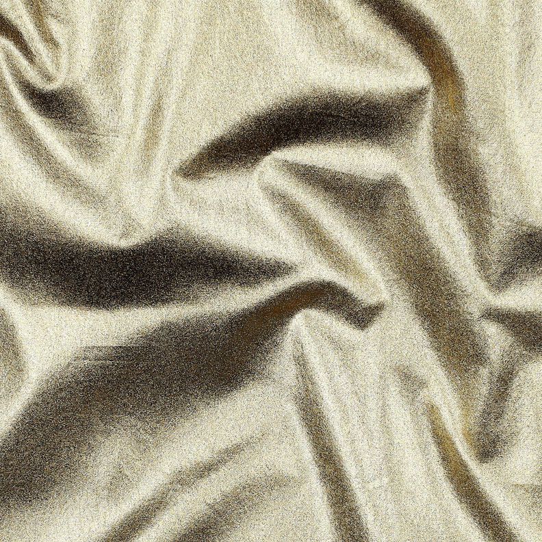 Katoenpopeline Met folie afgewerkt Effen – goud metallic,  image number 2
