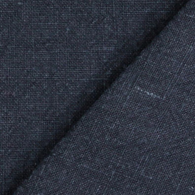 Ramie Linnen stof stone washed, zware kwaliteit – nachtblauw, image number 3
