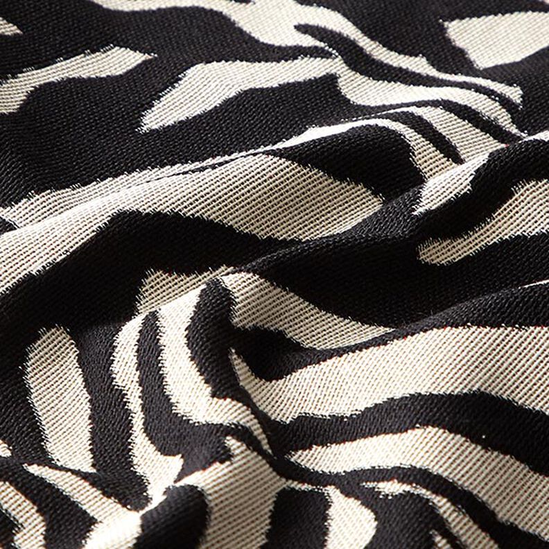 Jacquard gobelin zebra – zwart/wit,  image number 2