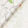 Decostof Half panama getekende wilde bloemen – wit/roze,  thumbnail number 4