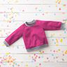 Licht katoenen sweatstof effen – intens roze,  thumbnail number 7