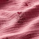 GOTS Mousseline/dubbel gehaakte stoffen Hartblad | Tula – roze, 