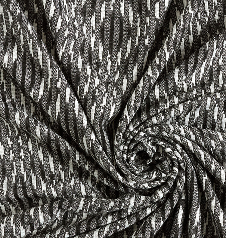 Lichte breistof ruiten – zwart/wit,  image number 3