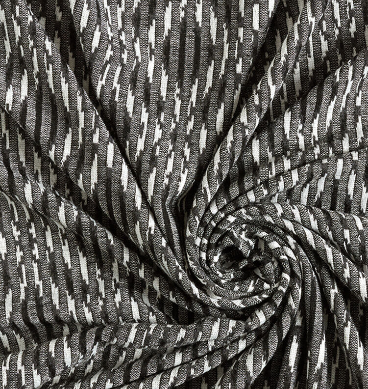 Lichte breistof ruiten – zwart/wit, image number 3