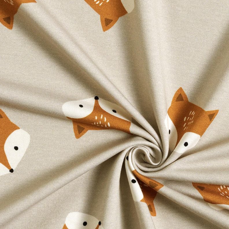 French Terry kleine vos – zilvergrijs,  image number 3