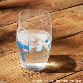 Vinylfolie kleurverandering bij koude Din A4 – transparant/blauw, 