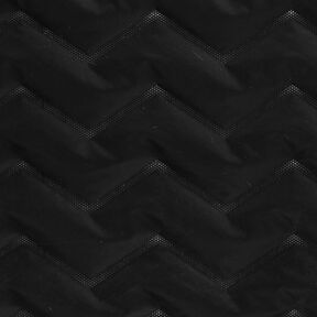 Doorgestikte stof Peachskin Chevron | Katia Fabrics – zwart, 