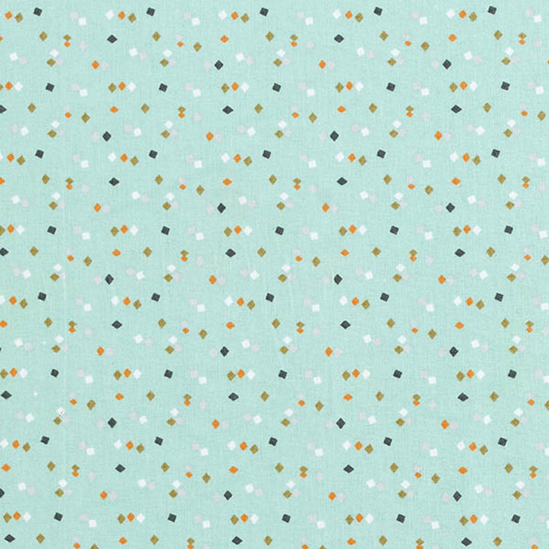 Cretonne kleine vierkantjes – licht mint,  image number 1