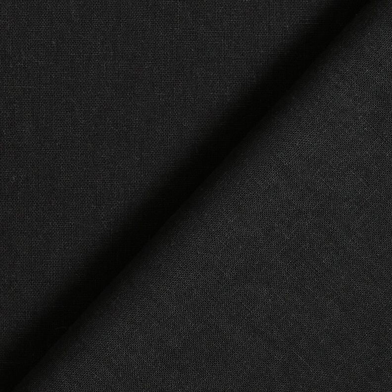 Gewassen linnen-katoenmix – zwart,  image number 3