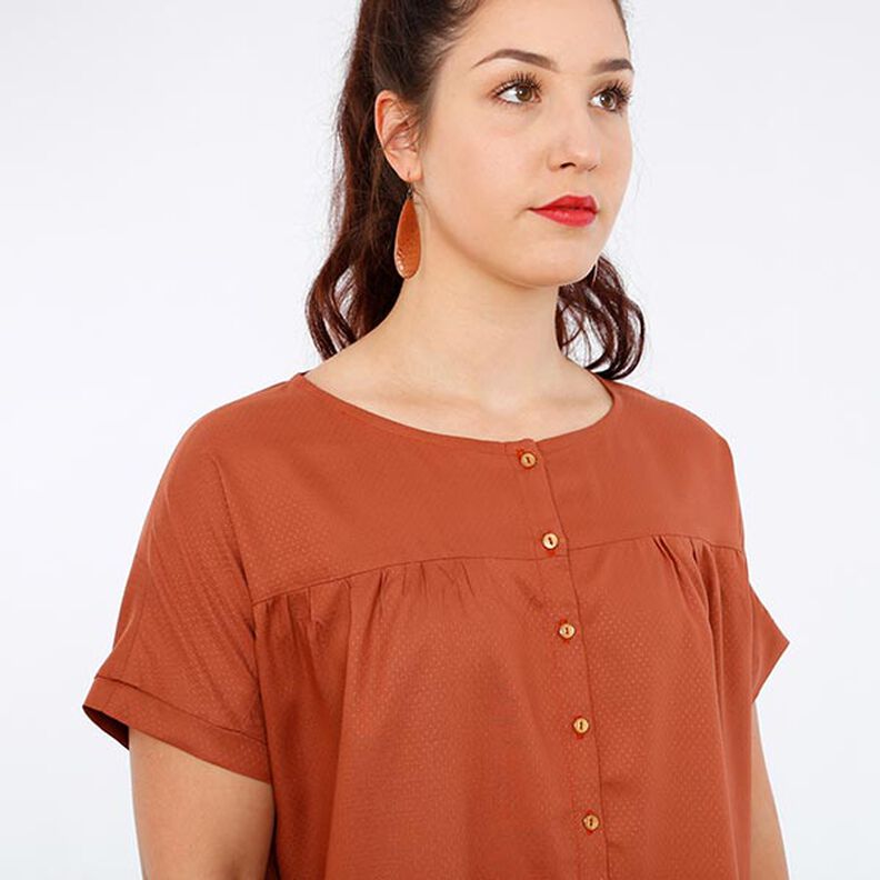 FRAU SUZY - losse blouse met korte mouwen en ruches, Studio Schnittreif | XS - XXL,  image number 7