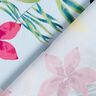 Katoenstof tropische bloemen – lichtblauw,  thumbnail number 5