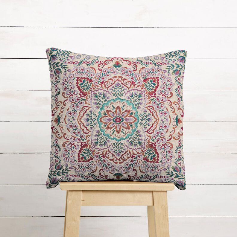 Decopaneel Gobelin grote mandala &ndash; pastelviolet/lichtbeige,  image number 5