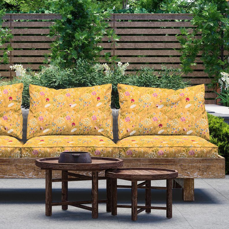 Outdoorstof Canvas Wilde bloemen – zonnegeel, image number 7