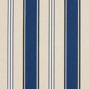 Decostof Half panama maritieme strepen – natuur/indigo, 