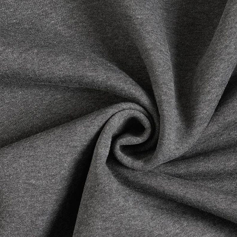 Sweatshirt melange geruwd – donkergrijs, image number 1