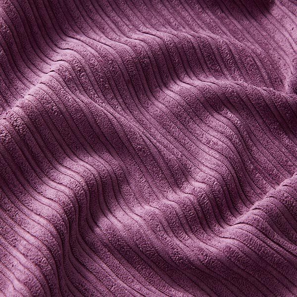 Brede corduroy onregelmatige ribben effen – lila, image number 2