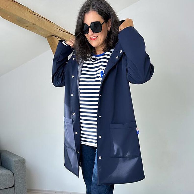FRAU KARO - gevoerde parka met capuchon en opgestikte zakken, Studio Schnittreif | XS - XXL,  image number 9