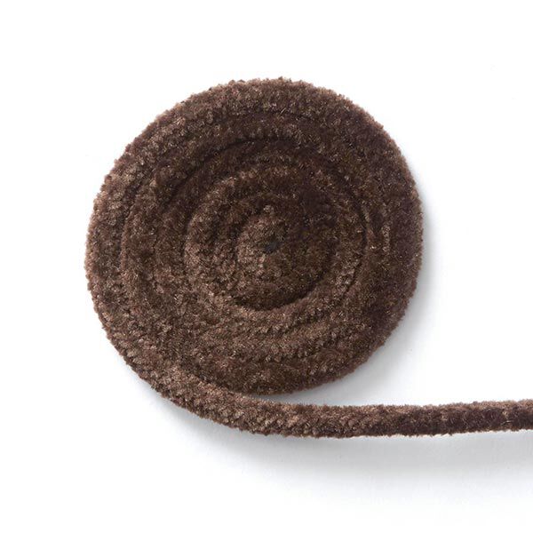 Chenille koord – donkerbruin, image number 1