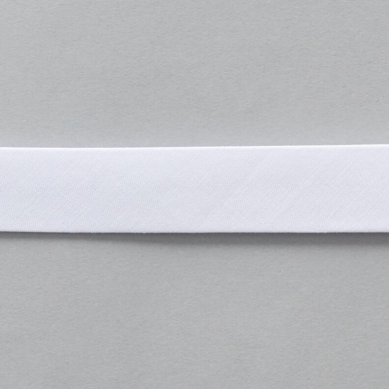 Biasband Biologische katoen [20 mm] – wit,  image number 1