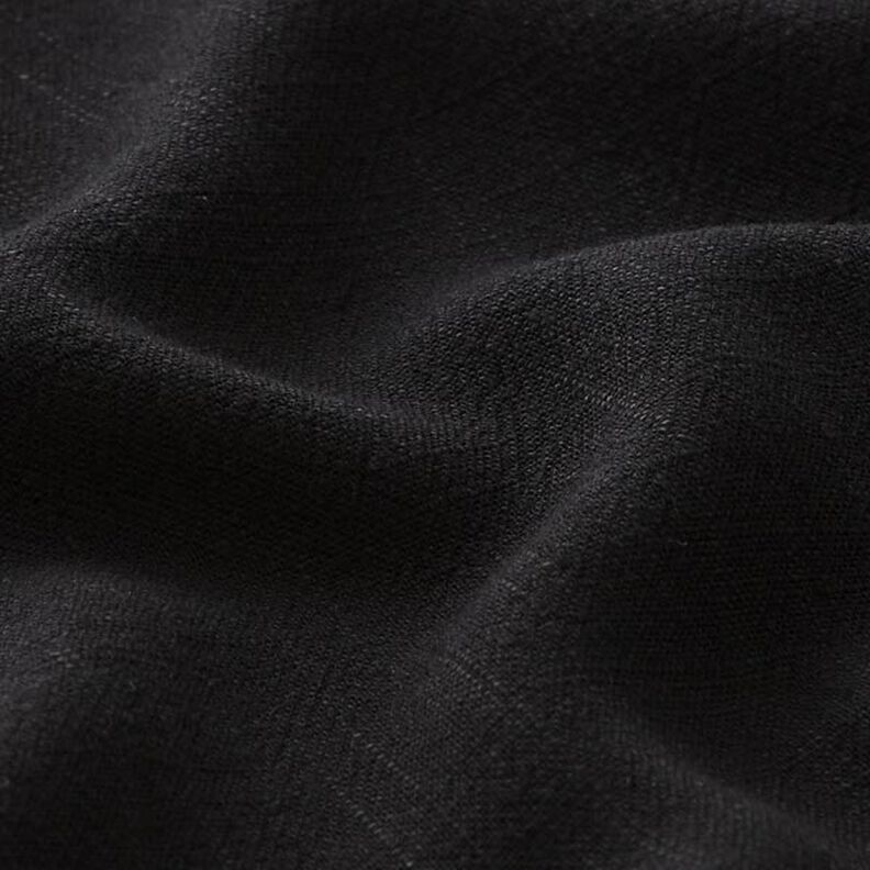 Viscose-linnen-stof – zwart,  image number 3
