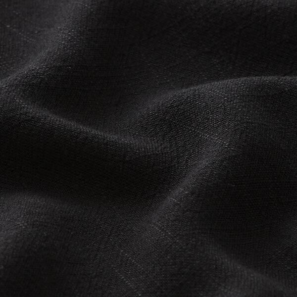 Viscose-linnen-stof – zwart,  image number 3