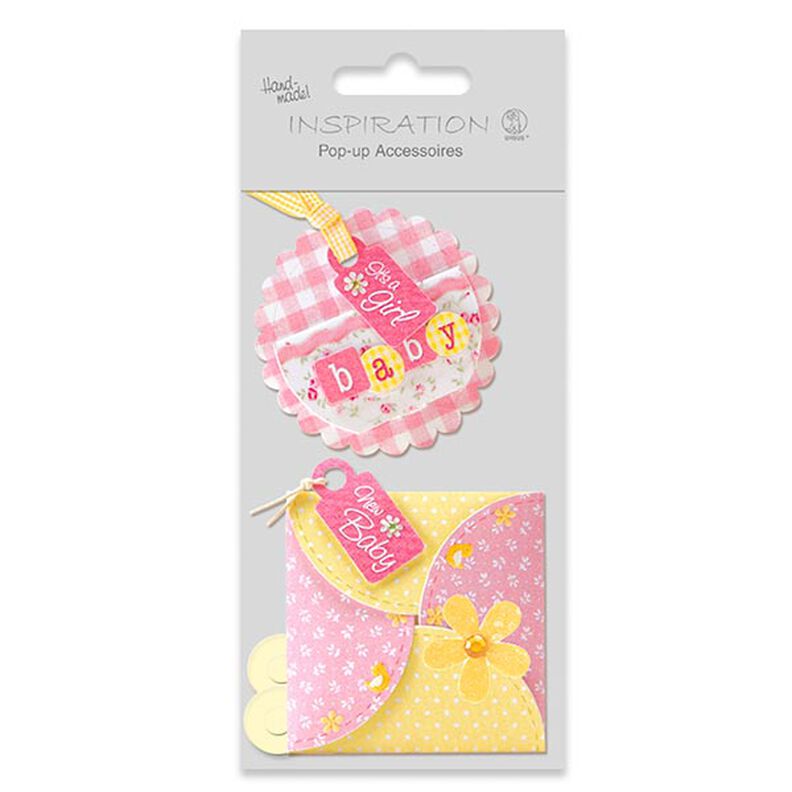 Pop-up knutselset Baby Girl  – roze,  image number 2