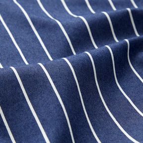 Chambray Strepen – marineblauw/ecru, 