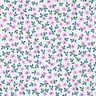 GOTS Katoenpopeline Losse bloemen | Poppy Fabrics – wit/roze,  thumbnail number 1