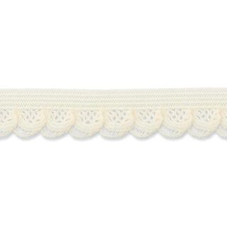 Elastische ruche [15 mm] – ecru, 