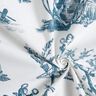 Decostof Half panama blije dansers 280 cm – oceaanblauw/wit,  thumbnail number 3