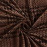 Fluwelen jersey glencheck – kastanjebruin/zwart,  thumbnail number 3