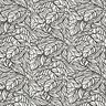 Viscose-linnen-mix Gebladerte – ecru/zwart,  thumbnail number 1