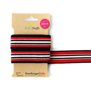 Biologische jacquardbanden STRIPE ME college  [200 CM | 3,5 CM]  | Albstoffe | Hamburger Liebe, 