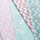 Cretonne Schattige uilen – pastelviolet,  thumbnail number 5