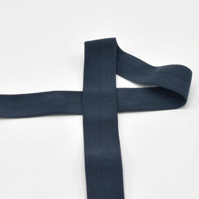Elastisch bandje (rubberen vouw) mat [20 mm] – marineblauw, 