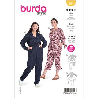 Plus-size overall  | Burda 5896 | 44-54, 