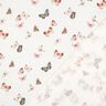 Mousseline/dubbel gehaakte stoffen mooie vlinders Digitaal printen | Poppy Fabrics – ivoor/perzik,  thumbnail number 4