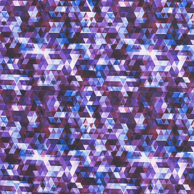 Softshell kleurrijke driehoeken Digitaal printen – druif,  image number 1