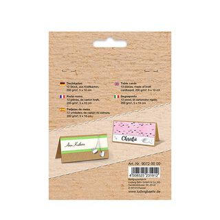 Plaatskaartjes van kraftkarton 200 g/m² [ 12 Stuk ] – beige, 