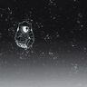 French Terry Panel Spaceman | Glitzerpüppi – zwart/wit,  thumbnail number 1