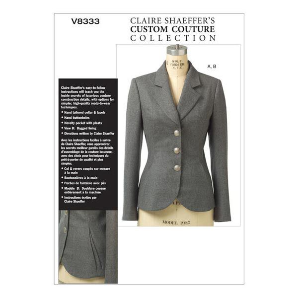 Blazer, Claire Shaeffer V8333 | 32 - 48,  image number 1