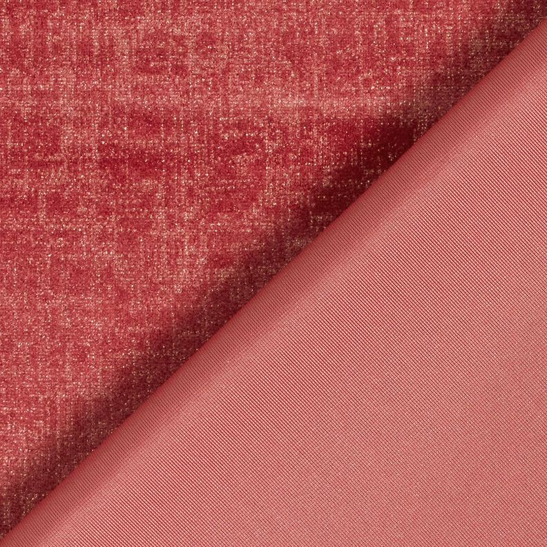 Stretchfluweel met glitterruit – licht bessen/goud metallic, image number 4